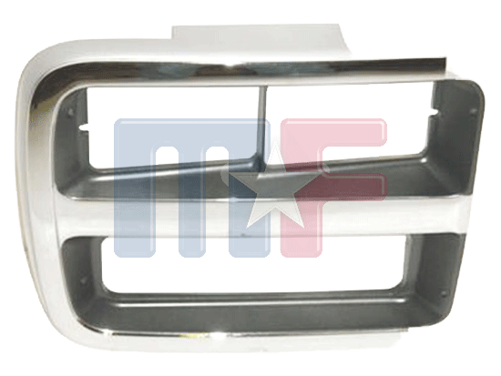 Lampenrahmen Chrom/Silber/Grau 92-96 GMC G-Van Doppel-SW rechts