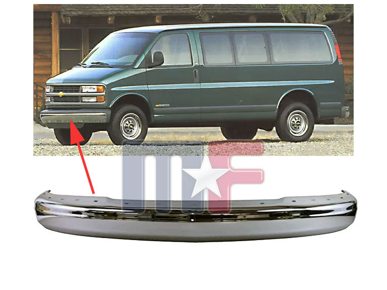 Verchromter Stoßfänger vorne für Chevrolet/GMC Van Bj.1996-02