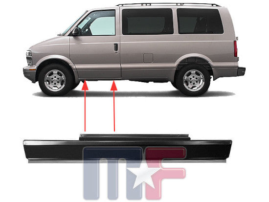 Türschwellerblech rechts Astro Van & GMC Safari 85-05
