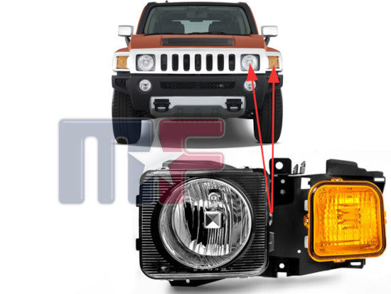 Scheinwerferbaugruppe links Hummer H3 06-10