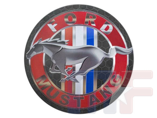 Blechschild Mustang Tri-bar 15" (ca. 38cm)