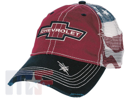 Vintage Trucker Cap Chevrolet Stars and Stripes