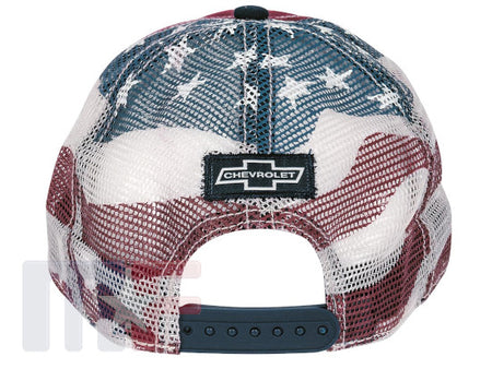 Vintage Trucker Cap Chevrolet Stars and Stripes