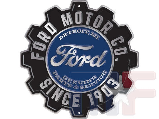 Blechschild Ford Detroit Michigan Alu 12" (ca. 30.5cm)