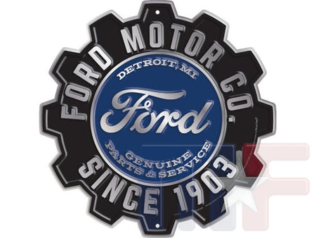 Blechschild Ford Detroit Michigan Alu 12" (ca. 30.5cm)