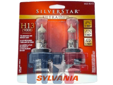 2 Scheinwerfer Glühlampen H13SU # 9008UHP +50%