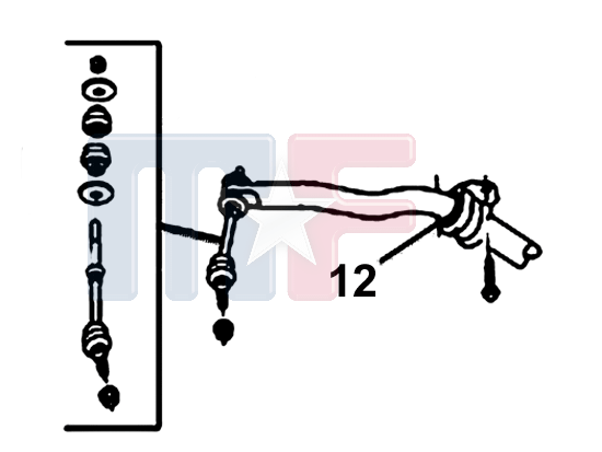 Stabibuchsen mittig (# 12) diverse mit 33-34mm Durchmesser