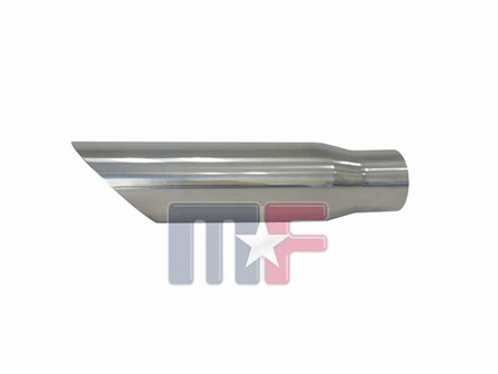 21430012 Edelstahlendrohr 2,25" (57,1mm), 3" Ausgang, 305mm