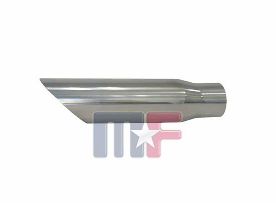 21430012 Edelstahlendrohr 2,25" (57,1mm), 3" Ausgang, 305mm