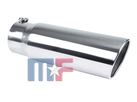 Auspuffblende 3,00" IN 4,0" OUT 12" L (304.8mm)