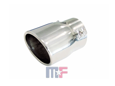 Edelstahl Endrohr oval bis 2,25" L120mm B98mm H81mm