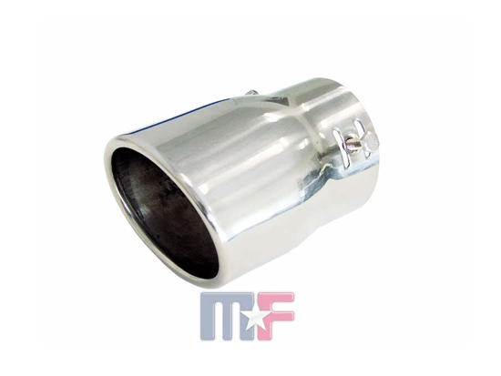 Edelstahl Endrohr oval bis 2,25" L120mm B98mm H81mm