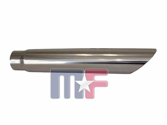 T183 Endrohr 2,5" (63,5mm) 3" (76,2mm) Ausgang, 457mm L