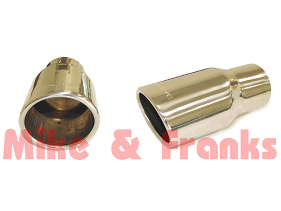 T819 Endrohr oval 2,5" (63,5mm) Anschluß Edelstahl