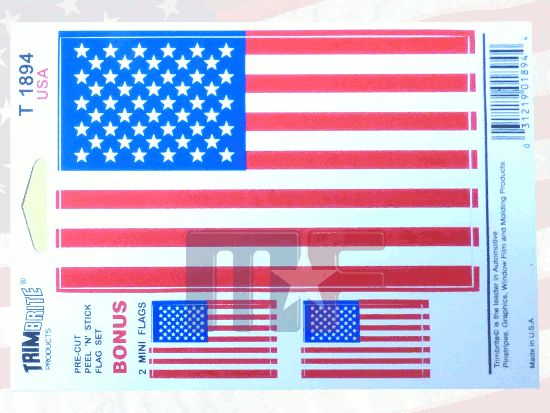 Trimbrite Aufkleber USA Flag