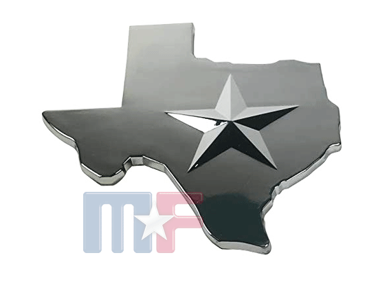 Emblem Texas Lone Star Chrom