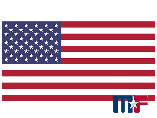 Aufkleber USA Flag 13x6,8cm