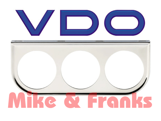 VDO Instrumentenhalter 3-fach 52mm Chrom