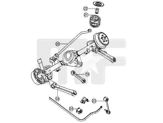 Anschlaggummis hinten Paar (#22) Wrangler JK 07-14
