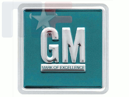 Aufkleber GM "Mark of Excellence" 1967